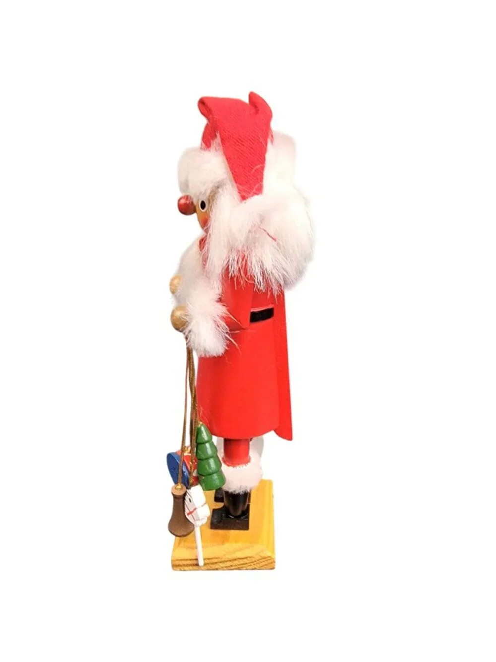 Vintage Santa Nutcracker Small 7 Inch Wood Toy Christmas Tree Home Decor Holiday